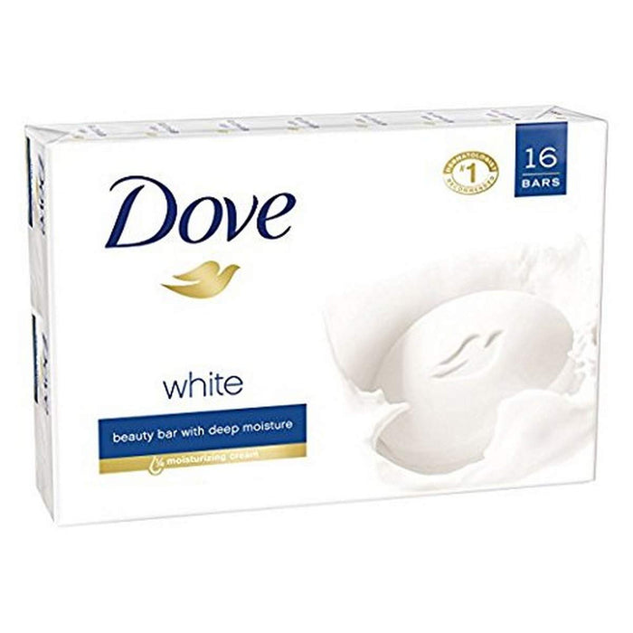 Dove White Bar Soap 3.75oz 16 Unidades