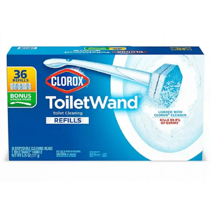 Clorox Toiletwand Disposable Toilet Cleaning System 1 Wand / 36 Refill Heads