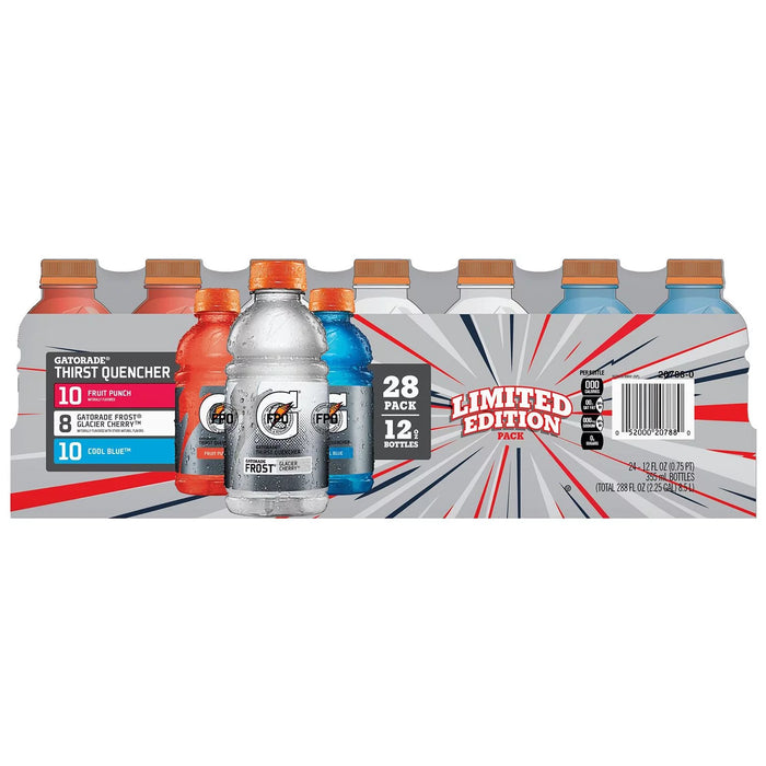 Gatorade Liberty Variety Pack 12oz Caja de 28 Unidades