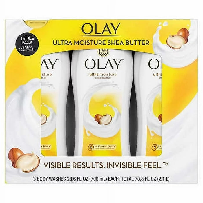 Olay Ultra Moist Bodywash 23.6 Oz Paquete de 3 Unidades