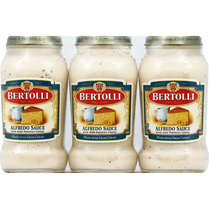 Bertolli Alfredo Sauce 15oz Paquete de 3 Unidades