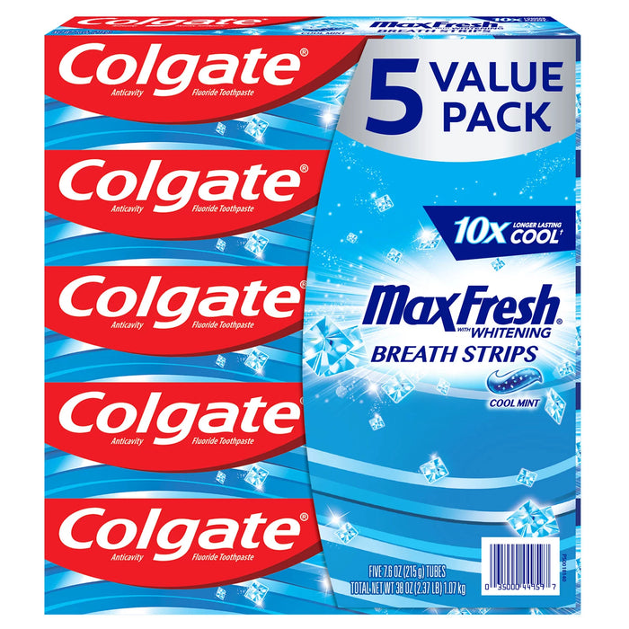 Colgate Max Fresh Tooth Paste 7.6oz 5 Unidades