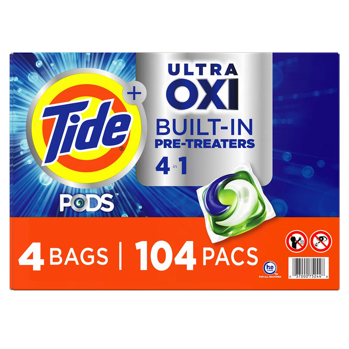 Tide Pods Oxi Caja de 104 Unidades