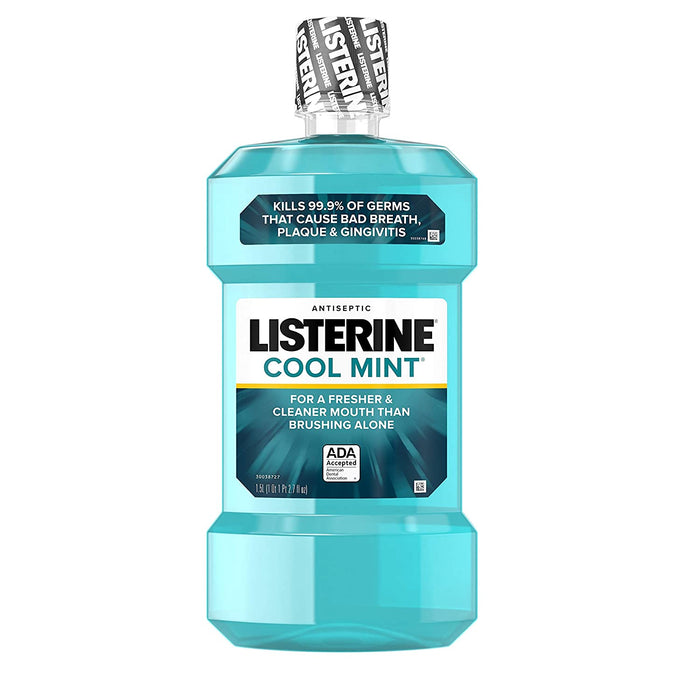 Listerine Cool Mint Antiseptic 1.5lt Paquete de 2 Unidades