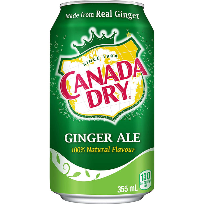 Canada Dry Ginger Ale 355ml Caja de 24 Unidades