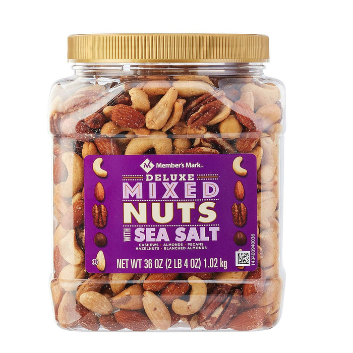 Members Mark Deluxe Mixed Nuts With Sea Salt 34Oz