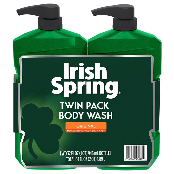 Irish Spring Body Wash 32 Fl Oz Paquete de 2 Unidades