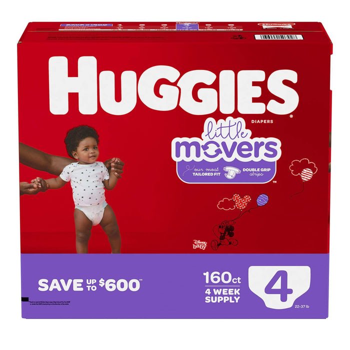 Huggies Little Movers Size 4 160 Unidades